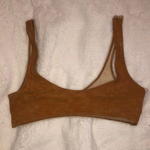 Tan bikini top